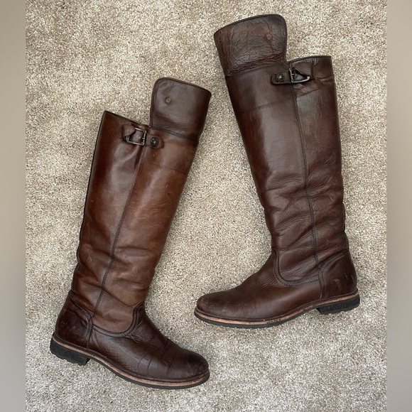 Frye Mara Tall Shearling Boots - Picture 4 of 12